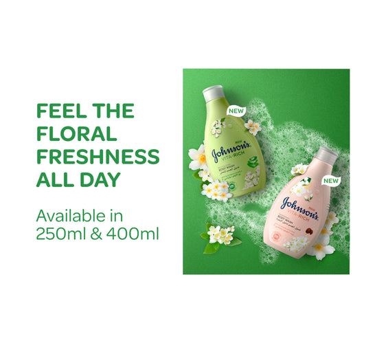 Johnson's Vita-Rich Pampering Body Wash with Jojoba oil & Vitamin E 400 ml + 250 ml