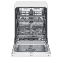 LG QuadWash Dishwasher, 14 Place Settings, 7 Wash Cycles, White, DFB512FW