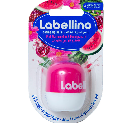 مرطب شفاه لابيلينو بنكهة البطيخ والرمان الوردي 7 غرام