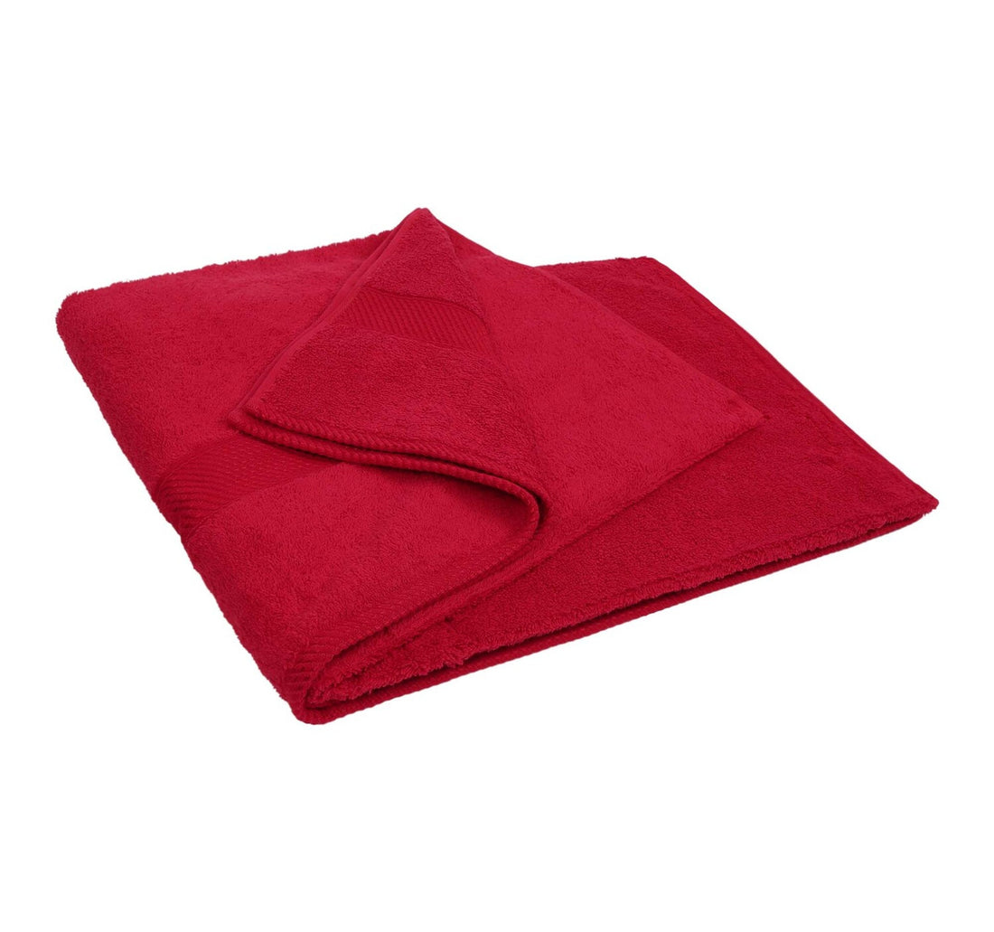 Laura Collection Bath Towel, 90 x 150 cm, Red