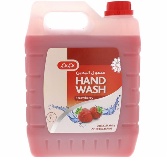 غسول اليدين المضاد للبكتيريا من لولو برائحة الفراولة، 4 لترات