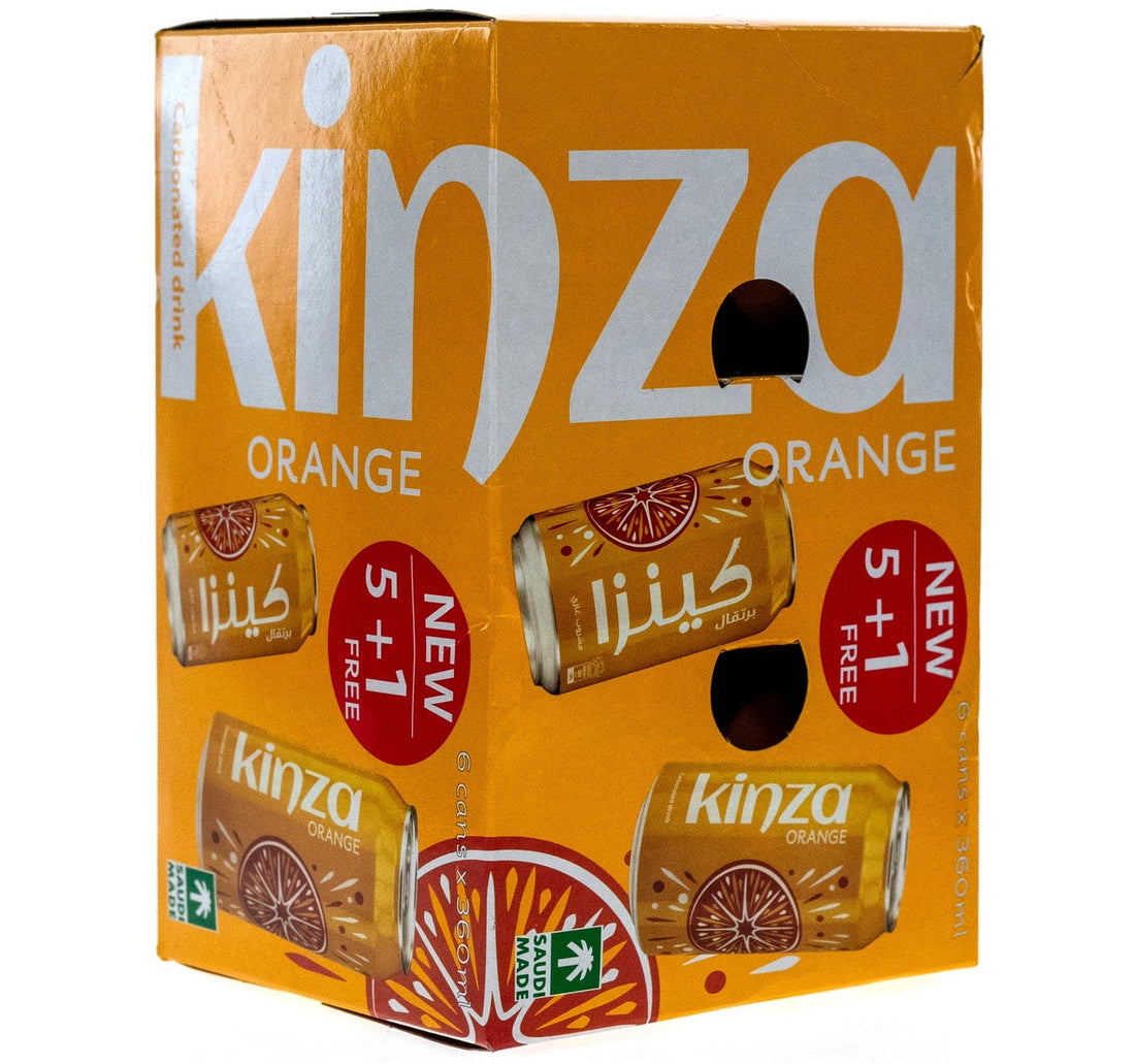 Kinza Carbonated Drink Orange 6 x 360 ml
