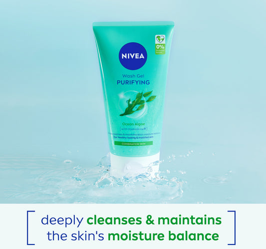 Nivea Purifying Cleansing Face Wash for Combination Skin with Ocean Algae 150 ml