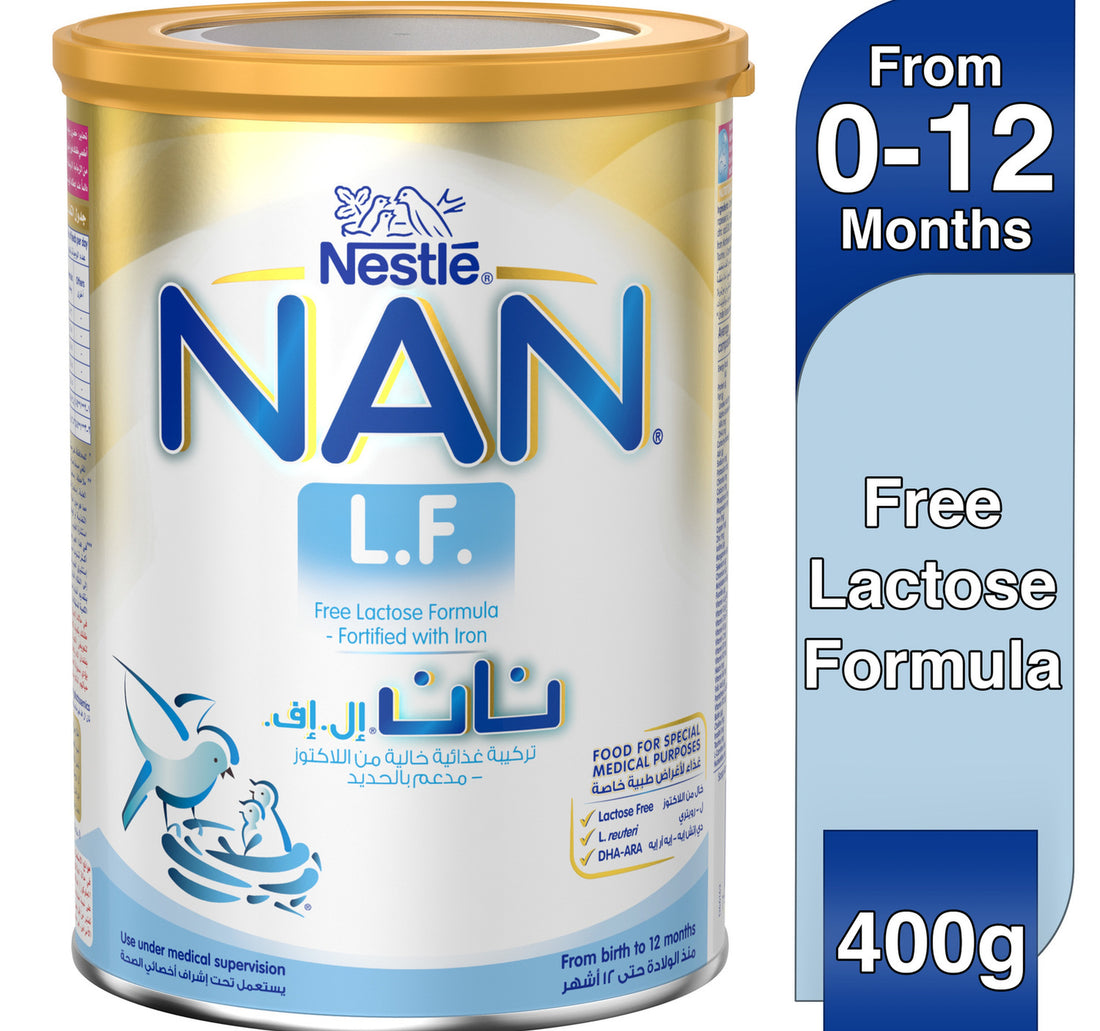 Nestle NAN L.F. Lactose Free Infant Formula From Birth to 12 Months 400 g