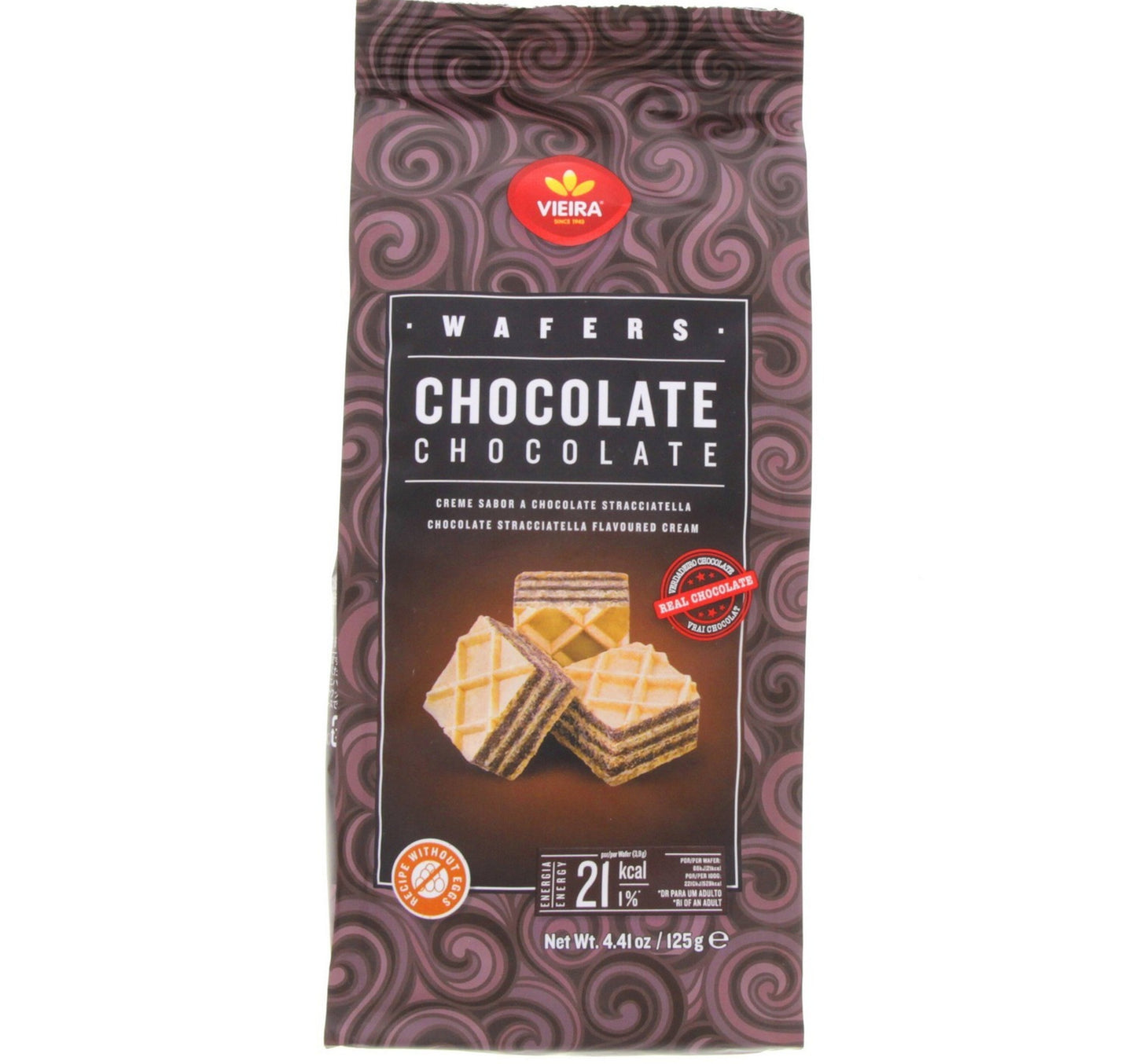 Vieira Wafers Chocolate 125 g