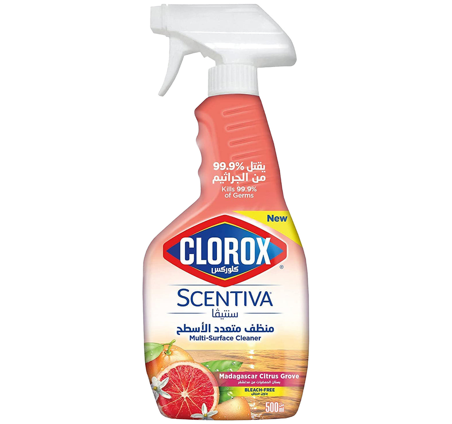Clorox Scentiva Multi Surface Spray Cleaner Madagascar Citrus Grove Bleach Free 500 ml