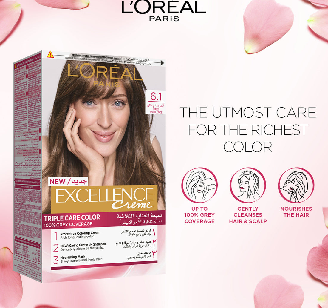 L'Oreal Paris Excellence Creme 6.1 Dark Ash Blonde 1 pkt