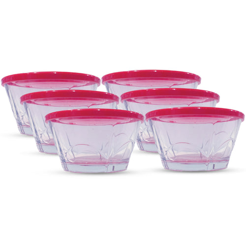 Pasabahce Royal Bowl With Lid 6pcs 53043