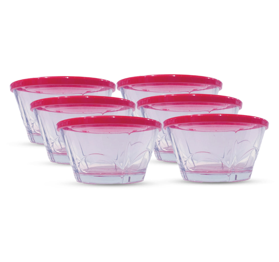 Pasabahce Royal Bowl With Lid 6pcs 53043