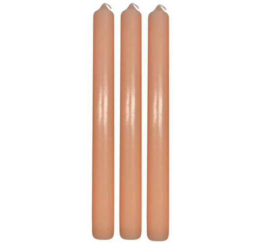 Maple Leaf Scented Taper Candle Set 3pcs Orange Citrus Blossom