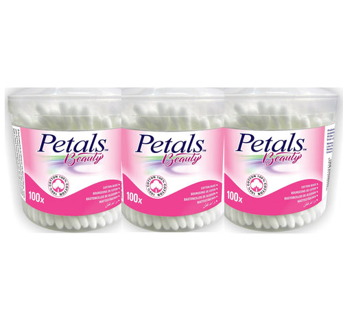 Petals Cotton Buds Value Pack 3 x 100 pcs