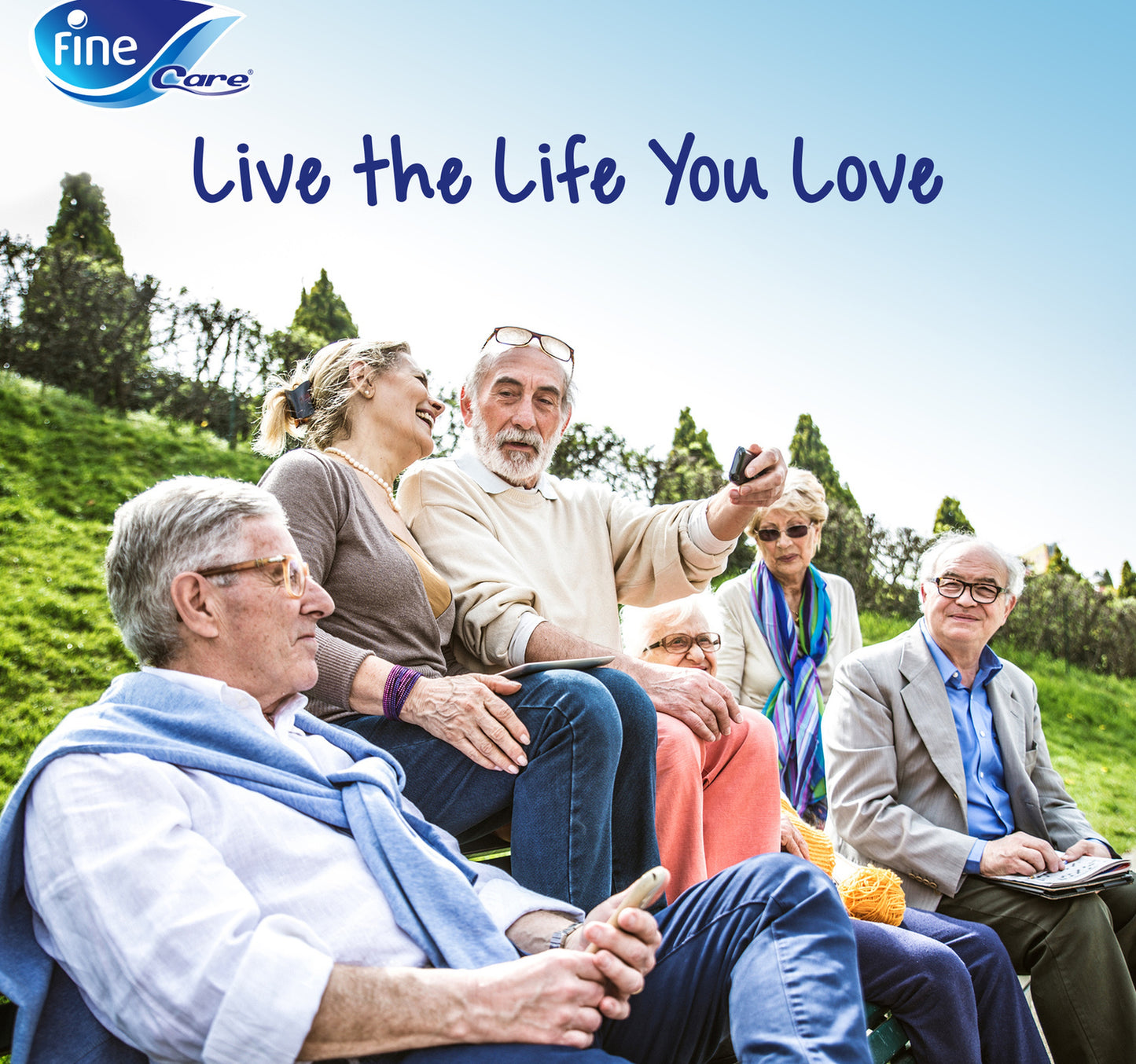 Fine Care Incontinence Large Waist Adult Diapers (110-156cm) 18 pcs