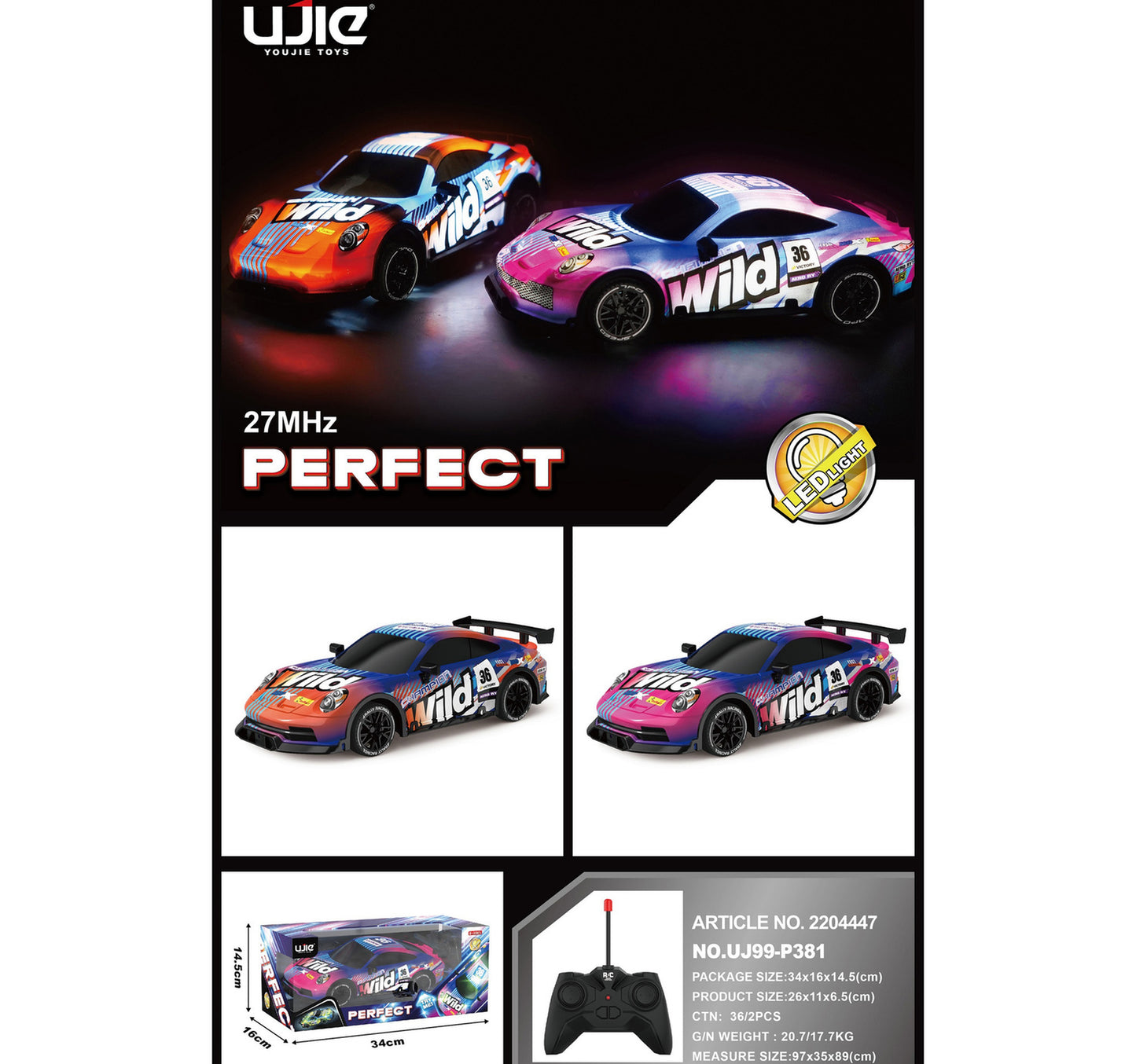 Skid Fusion Rechargeable Remote Controlled Perfect Car With Light P381