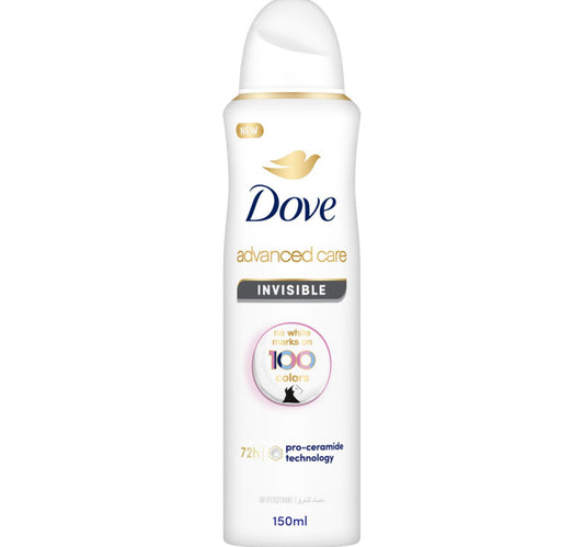 مزيل عرق دوف للنساء، بخاخ غير مرئي وجاف، خالي من الكحول، 150 مل