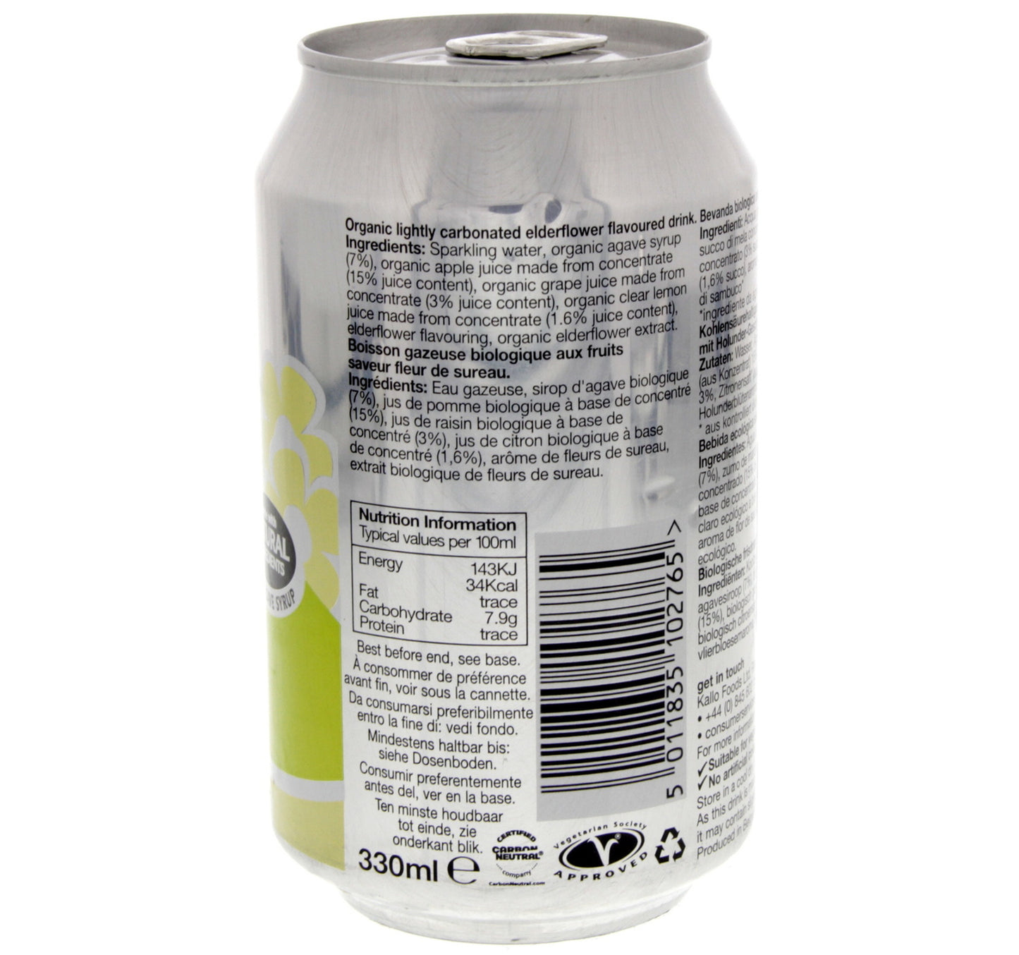 Whole Earth Organic Elderflower Juice 330 ml