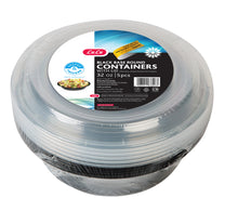 LuLu Black Base Round Containers With Lid 32oz 5 pcs