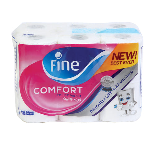 Fine Comfort Toilet Rolls 2ply 12 x 180 Sheets
