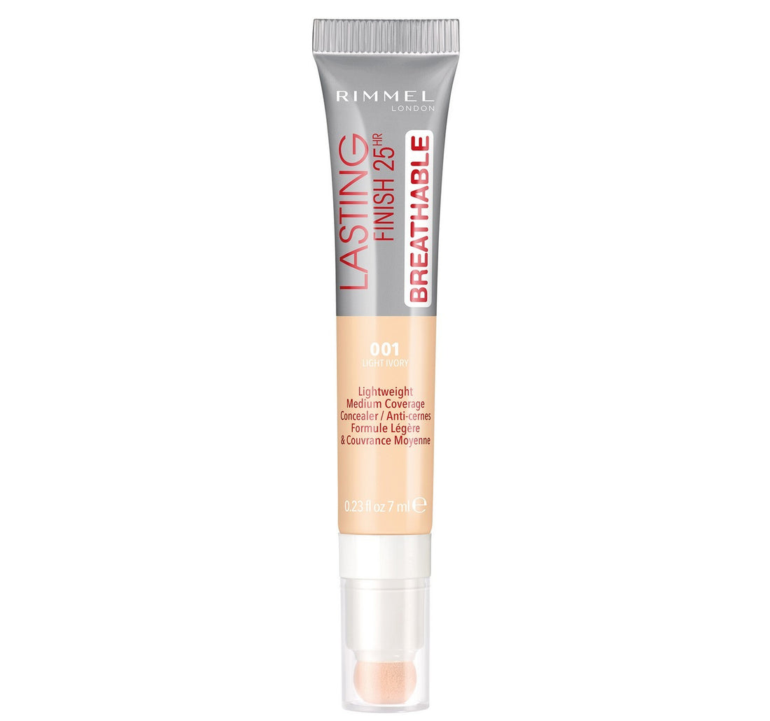 Rimmel London Lasting Finish Breathable Concealer Shade 001 Light Ivory 7ml