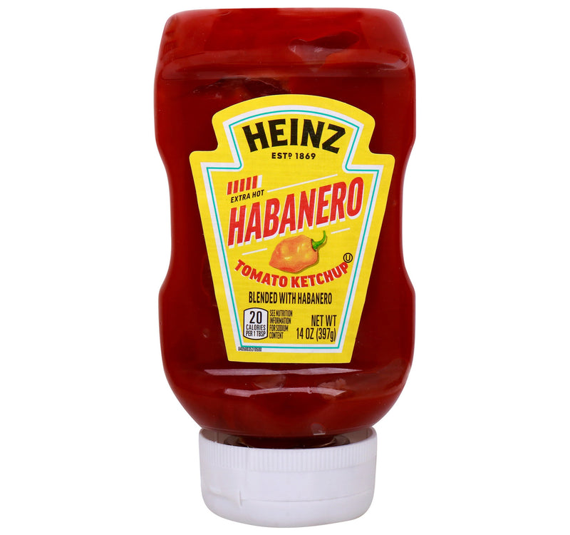 Heinz Extra Hot Habanero Tomato Ketchup Squeezy Bottle 397 g