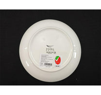 Pearl Noire Soup Plate, 8 inches, White, NBC080SR-LIM/WH