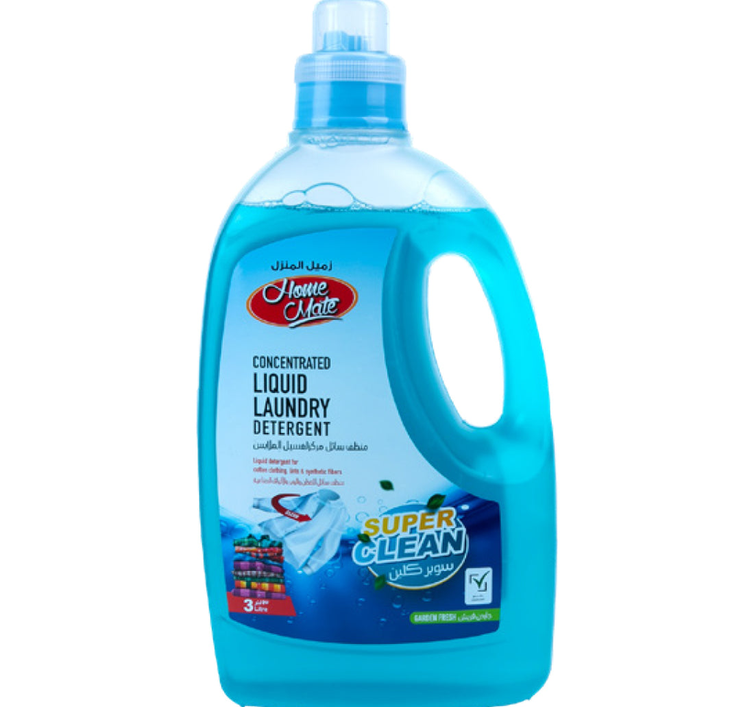 Home Mate Garden Fresh Concentrated Liquid Laundry Detergent 3 Litres + 2 Litres