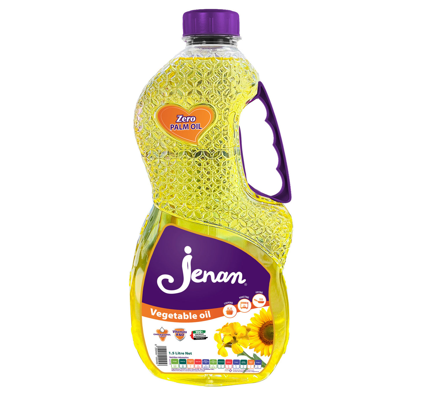 Jenan Vegetable Oil 1.5 Litres