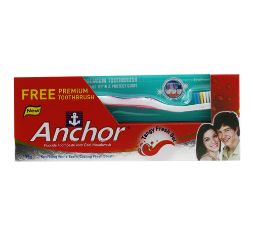 Anchor Tangy Fresh Gel Toothpaste 135 g + Toothbrush