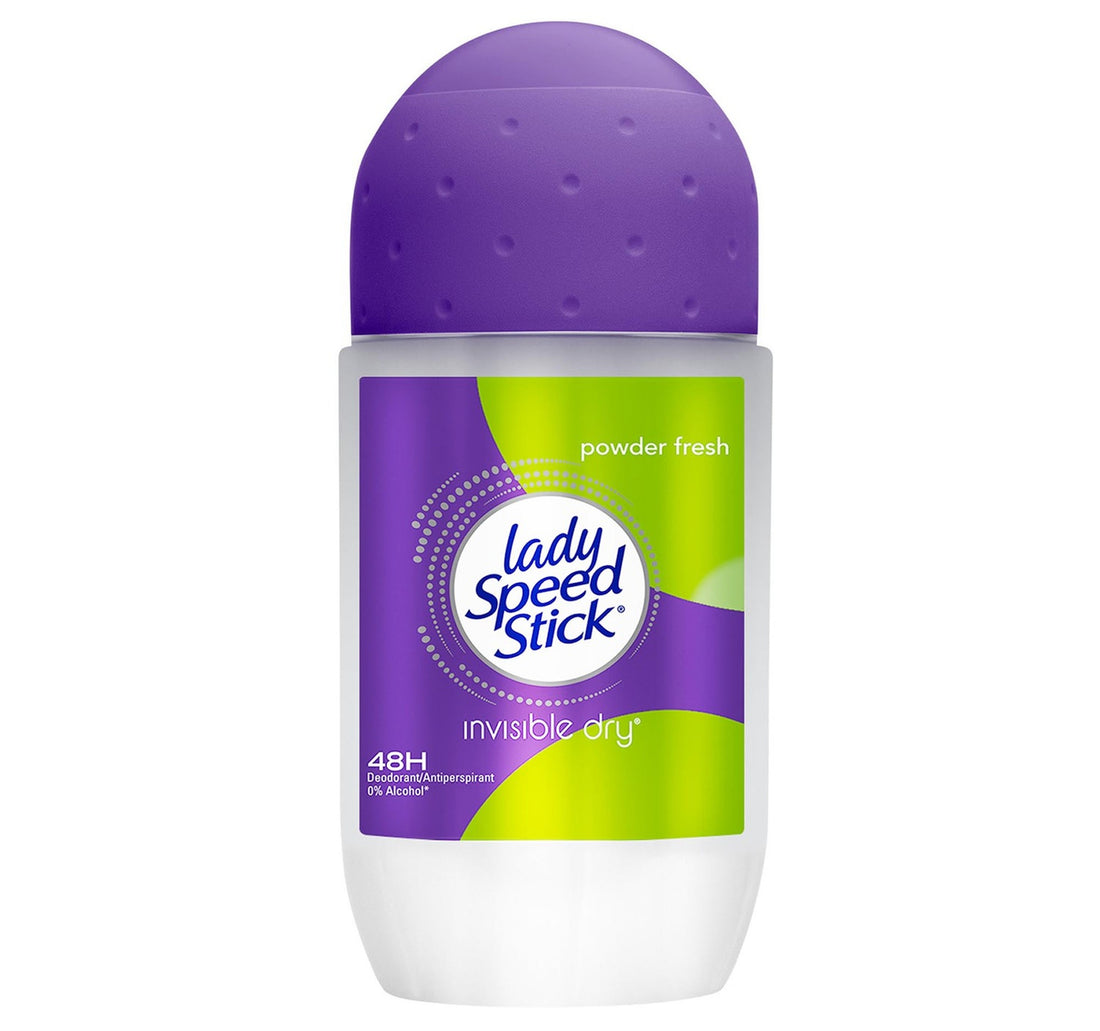 Mennen Lady Speed Stick Roll On Deodorant Anti-Perspirant Invisible Dry Powder Fresh 50 ml