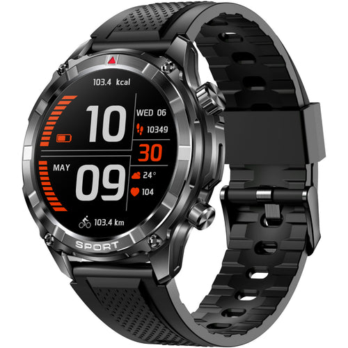 X.Cell Smart Watch Elite 6 Silicon Strap Black