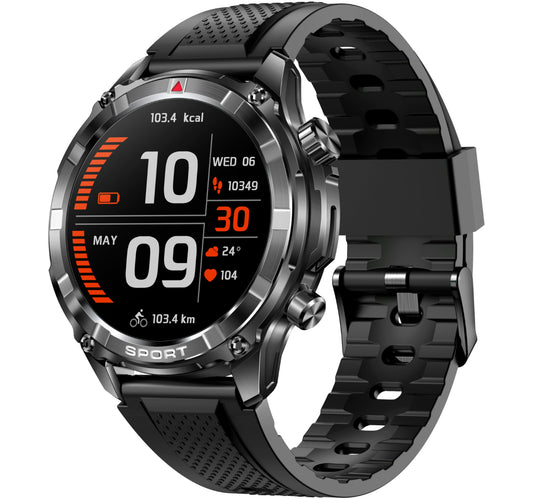 X.Cell Smart Watch Elite 6 Silicon Strap Black