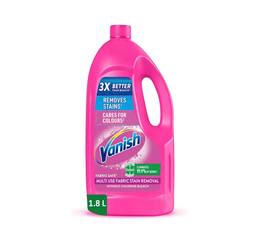 Vanish Multi Use Liquid Stain Remover For Coloured & White Clothes1.8 Litres