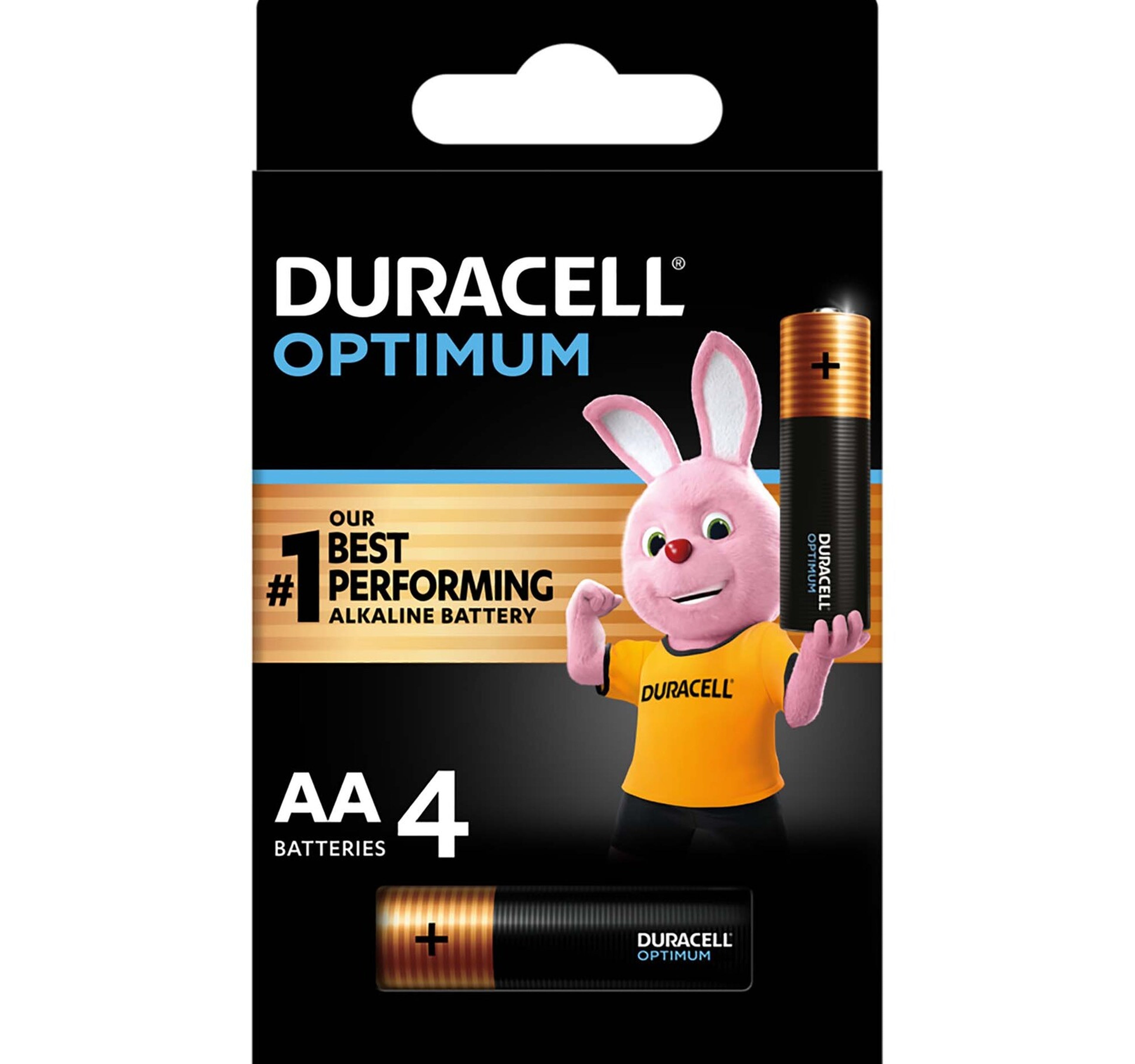 Duracell Optimum Type AA Alkaline Batteries, pack of 4 – Shefs