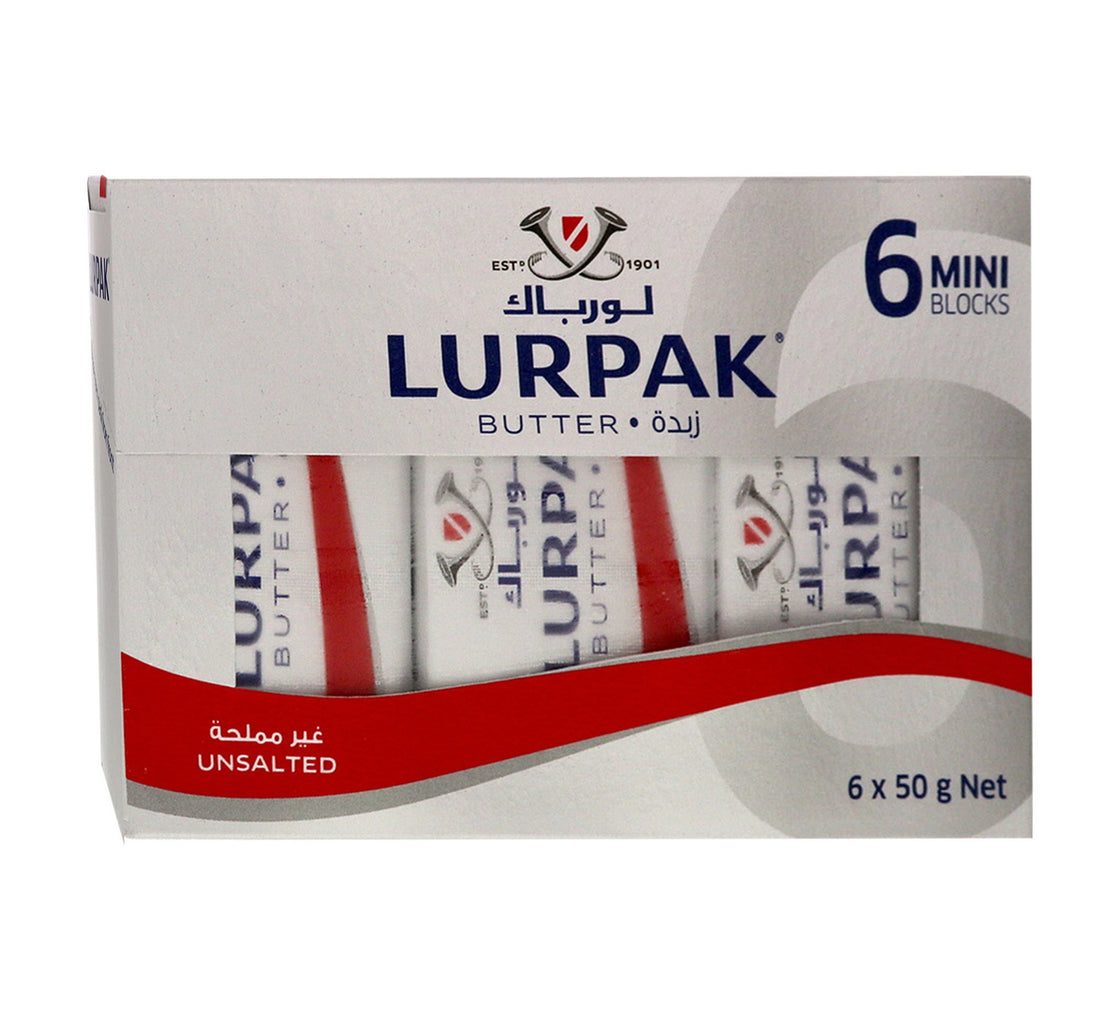 Lurpak Butter Unsalted Mini Blocks 6 x 50 g