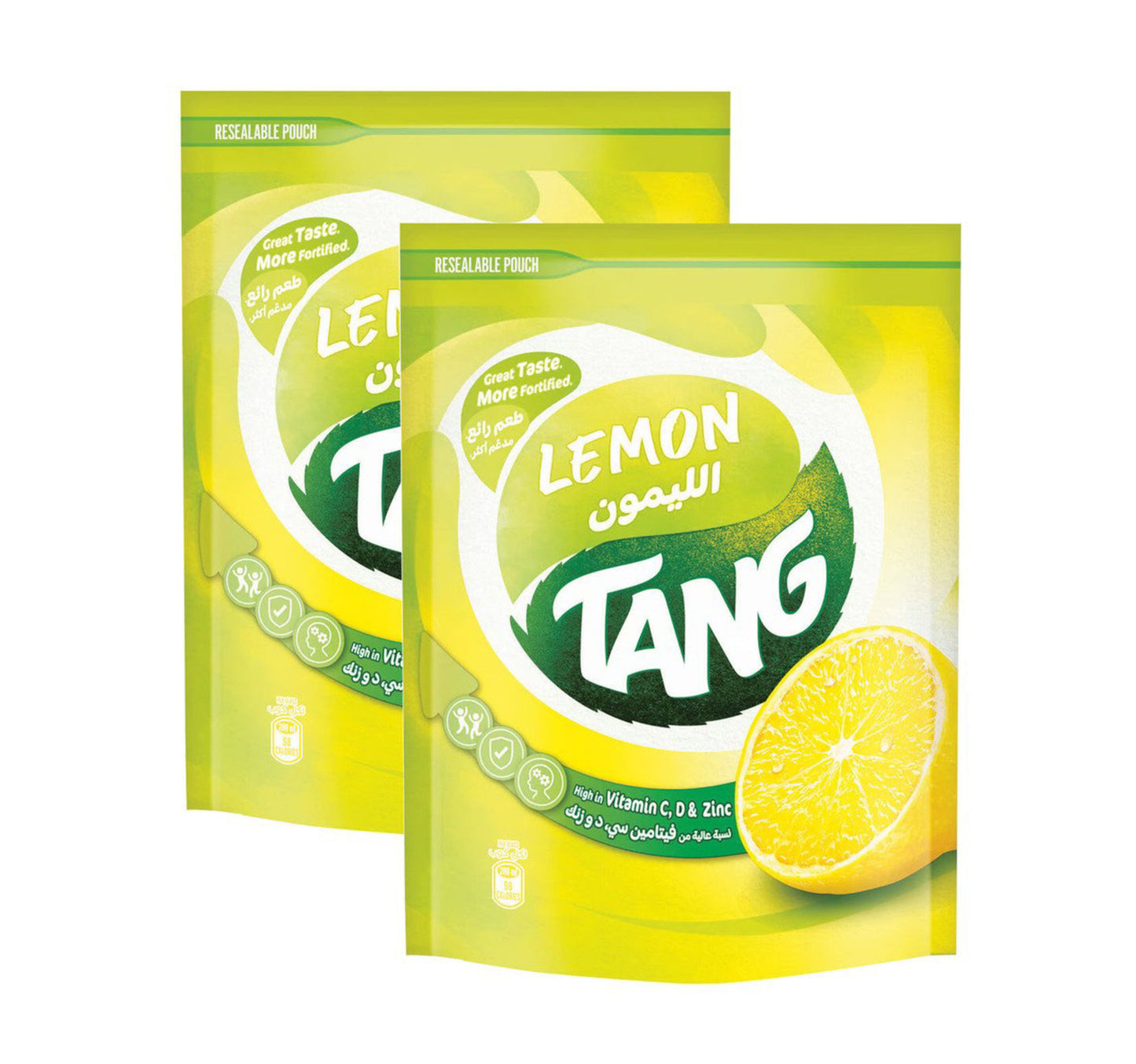 مشروب تانج ليمون بودرة سريع التحضير، عبوة اقتصادية، 2 × 375 جم