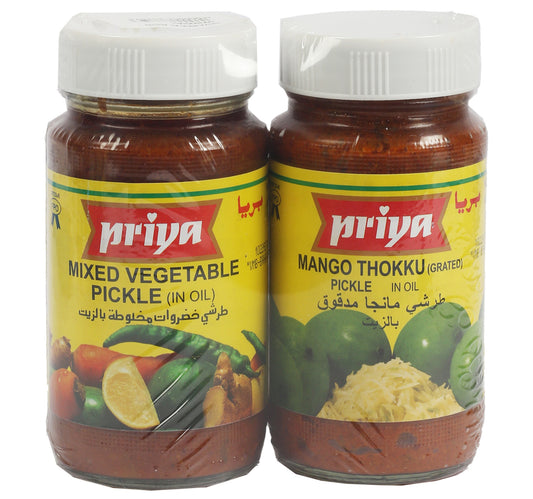 Priya Pickle Assorted Value Pack 2 x 300 ml