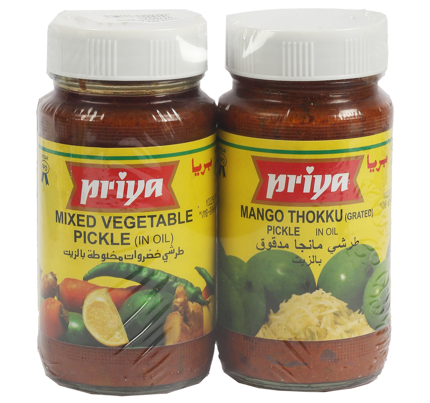Priya Pickle Assorted Value Pack 2 x 300 ml