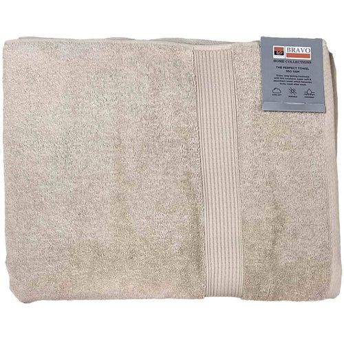 Bravo Bath Towel, 90 x 150 cm, Beige