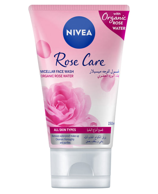 Nivea Rose Care Micellar Cleansing Face Wash with Organic Rose Water 150 ml