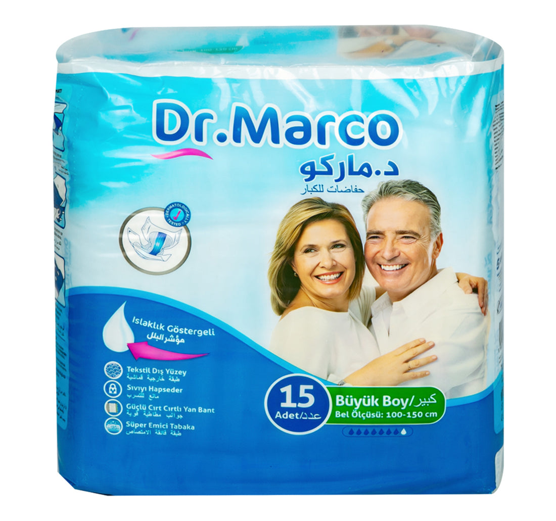 Dr. Marco Adult Diapers Eco Large Size 100-150cm 15 pcs