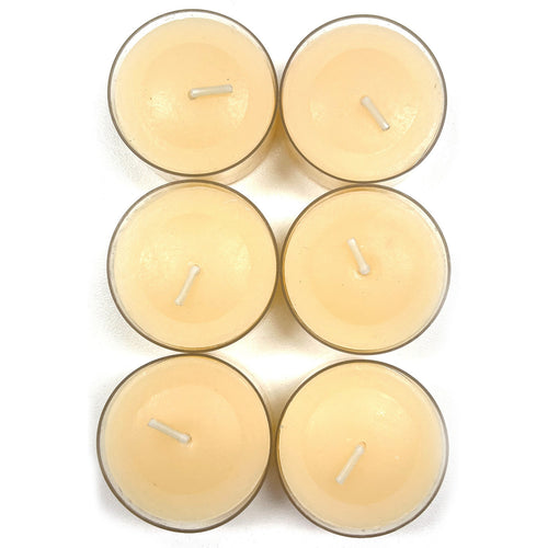 Maple Leaf Scented Tealight Candle Set 6pcs Orange Citrus Blossom