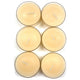 Maple Leaf Scented Tealight Candle Set 6pcs Orange Citrus Blossom