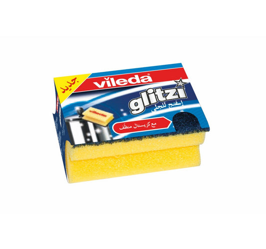 Vileda Glitzi Sponge Scourer Dish Washing High Foam 1 pc