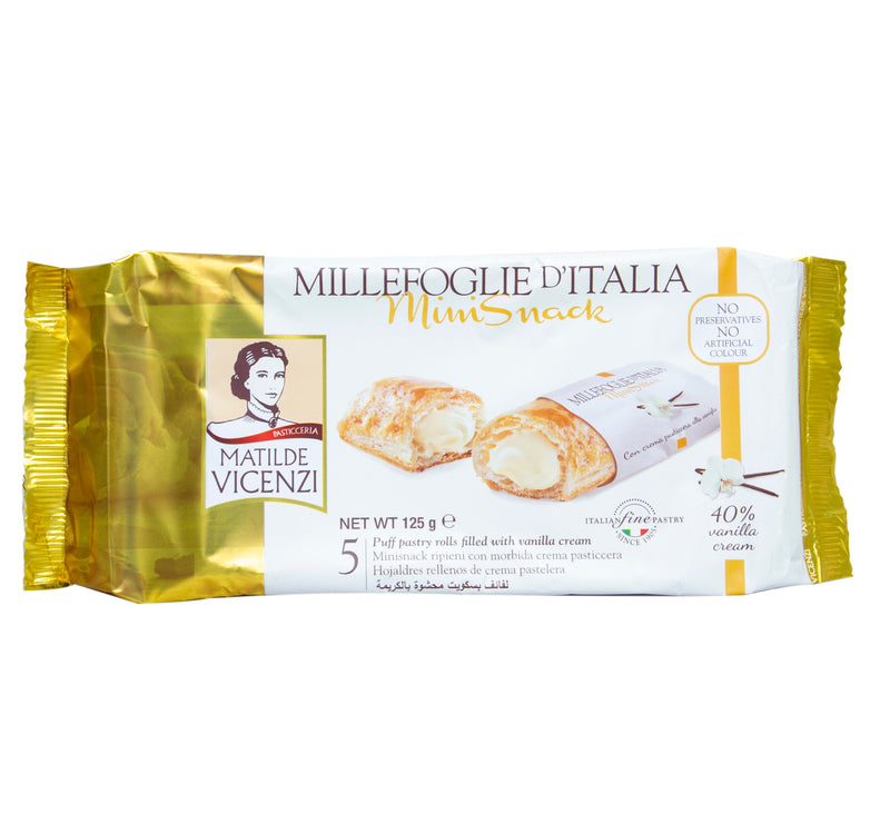 Matiled Vicenzi Millefoglie D'Italia Minis Puff Pastry With Vanilla Cream 125 g