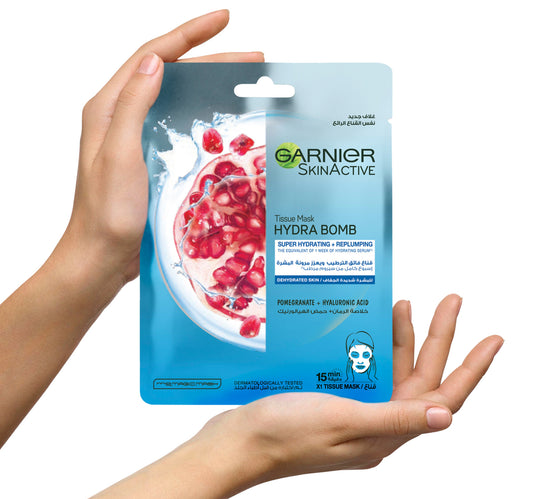 Garnier Skin Active Face Mask Hydra Bomb Pomegranate for Dehydrated Skin Tissue 1 pc