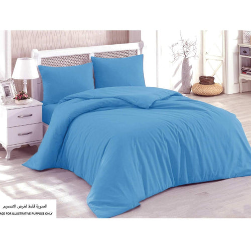 Homewell Fitted Sheet King 3pc Set Blue