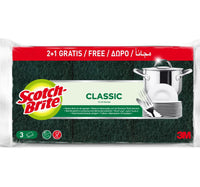 Scotch Brite Power Clean Heavy Duty Scrub Sponge Value Pack 3 pcs