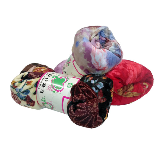 بطانية أدورا من الصوف المرجاني 200 × 220 سم، متنوعة