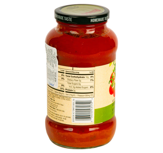 Ragu Kettle Cooked Tomato Basil Sauce No Sugar Added 680 g