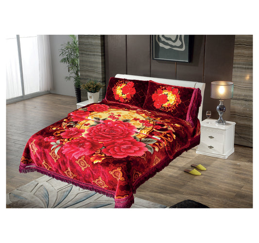 Maple Leaf Blanket 4pcs set 200x240cm Assorted