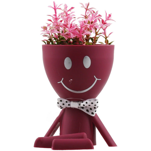 Maple Leaf Home Eva Flower With Pot Human 8 x 16cm Assorted Colors
